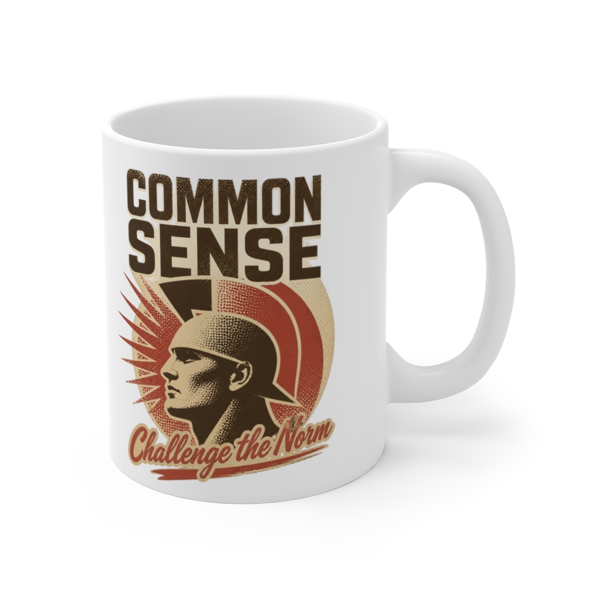 Dan Carlin’s Common Sense "Design 3" White Mug