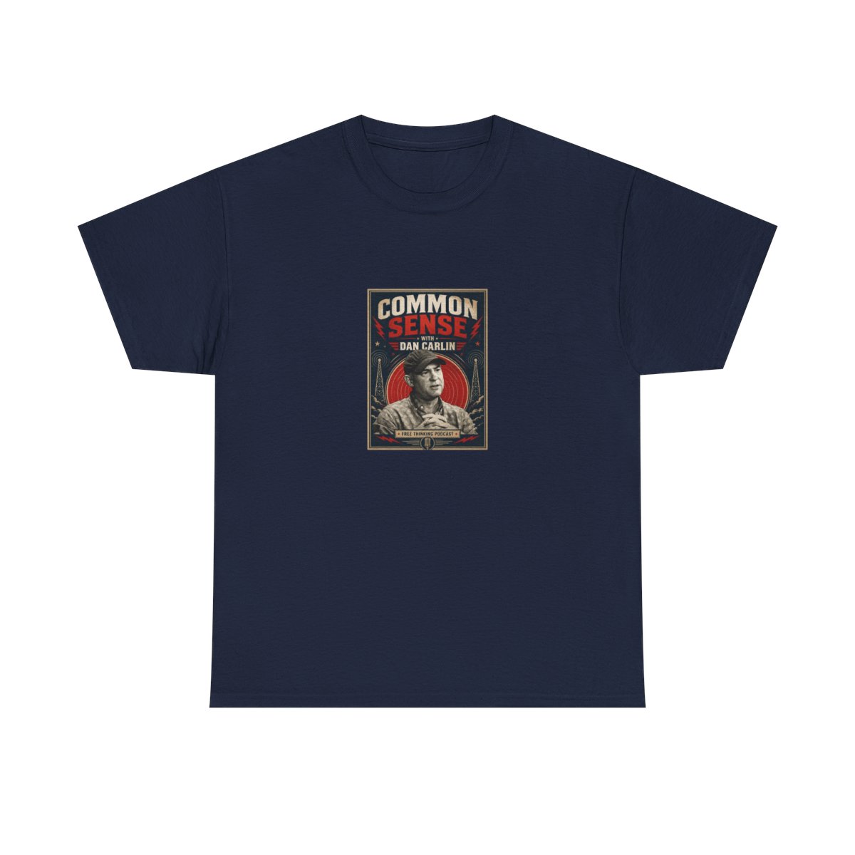 Dan Carlin’s Common Sense "Common Sense with Dan Carlin" Unisex Tee - alternate angle 5, merchandise