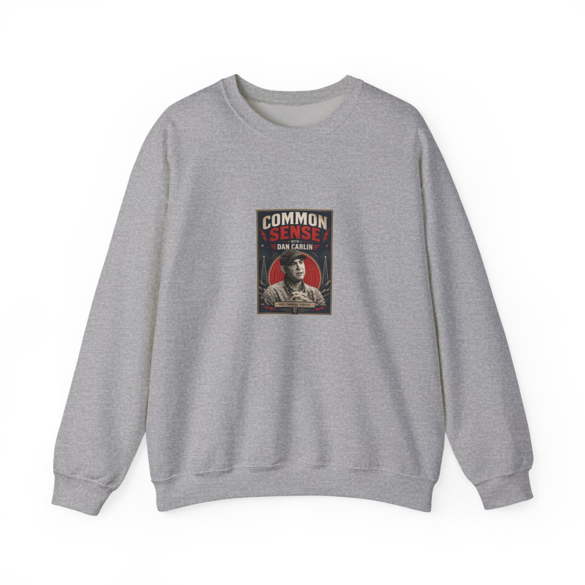 Dan Carlin’s Common Sense "Common Sense with Dan Carlin" Crewneck - alternate angle 3, merchandise